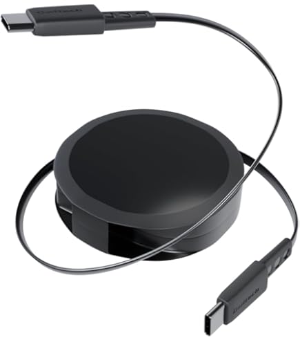 Amazon.co.jp: 巻取り式USB-TypeCケーブル (ブラック) KCUSBTYPEC 巻