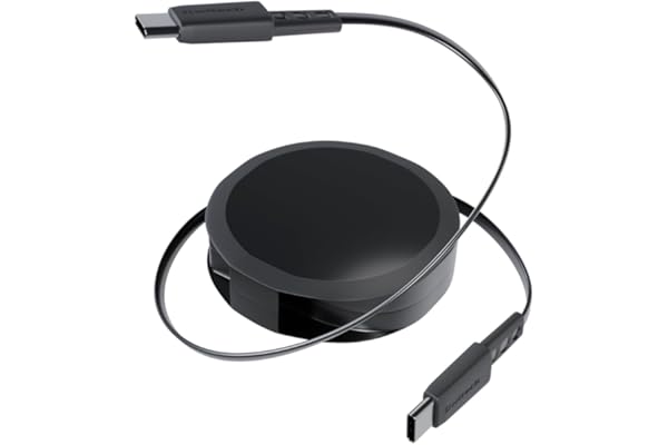 オウルテック 片引き巻取り式 USB Type-C to Cケーブル 120cm スタンド付き PD60W データ通信対応 温度センサー搭載 katamaki 巻き取り Type-Cケーブル iPhone 17 シリーズ / 16 シリーズ /15 シリーズ/スマートフォン/タブレット対応 ブラック OEC-CBKRDCC12-BK