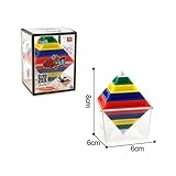 fiaya 3dピラミッドキューブ幾何建物ブロックタワーアセンブリConstruction Toys