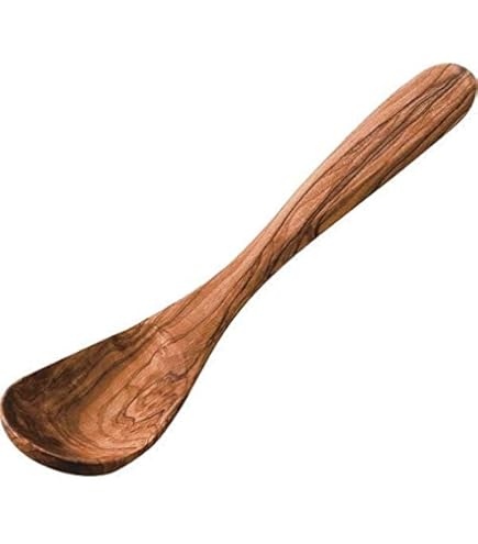 ギリシャ製　オリーブウッド　お玉 Amazon | オリーブ木 おたま 小 25CM | アフリカンスクエアー | しゃもじ