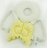 天使　リュック　赤ちゃんのごっつん防止やわらかリュック　キッズ　乳幼児用　頭を保護できる　怪我防止　よちよち歩きの赤ちゃんにぴったり (イェロー　天使)