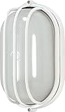 Nuvo Lighting 60/568 Bulkhead 1-Light Oval Cage Energy Star CFL, Semi Gloss White [並行輸入品]