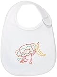 Monkey Bib Embroidery Kit-7-1/2"X9" 1/Pkg (並行輸入品)