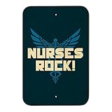 看護婦Rock RN CaduceusスタッフのHermesホームビジネスオフィスSign 6" x 9" SIGN.WOOD.9X6.Z000647_8