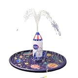 YNYN噴水マット プレイマット 水遊び 噴水ロケット 噴水プール スプレーパッド 子供用 ペット 屋外用水遊びおもちゃ (パープル) [並行輸入品]