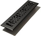 Decor Grates AGH212-BLK 2-Inch by 12-Inch Gothic Black Steel Floor Register [並行輸入品]
