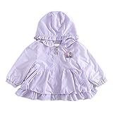 WIN キッズ ラッシュガード パーカー 長袖 UVカット 日焼け防止 吸汗 速乾 水着 夏 海 上着 パーカー 紫外線カット 水着パーカー UVカット (100cm, パープル)