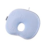 Mittagong　ベビー枕　赤ちゃん枕　ベビーピロー　絶壁防止枕　メモリーフォーム ブルー