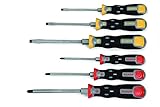 Bahco 202020 6 Piece Thru-Blade Slotted and Phillips Screwdriver Set [並行輸入品]