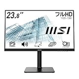 【Amazon.co.jp限定】 MSI Modern MD241P モニター 薄型 IPSパネル スピーカー搭載 フルHD 23.8インチ