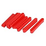 uxcell ドライバービットホルダー　7mm穴径　10ホール　プラスチック　レッド　10個