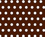 SheetWorld Fitted Pack N Play (Graco Square Playard) Sheet - Polka Dots Brown - Made In USA by sheet