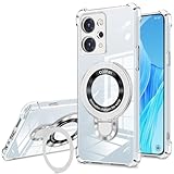 OPPO Reno9 A ケース Reno7 A ケース TPU MagSafe対応 リング付き OPPO Reno7 A OPG04 カバー 多機能スタンド リング マグネット搭載 縦横両対応 米軍MIL規格 耐衝撃 薄型 超軽量 指紋なし 黄変なし 手触り良い 傷に強い マグネティック ストラップホール付き 車載対応 oppo reno7a スマホケース