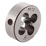 uxcell 丸ダイス ラウンドスレッドダイ グレーダイ M10 1.5mmピッチ 30mm外径 ハンドツールラウンドスレッド