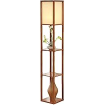 新品　フロアスタンド TYH-1630W 高さ160cm Amazon.co.jp: フロアランプ フロアライト 棚付き 3段 高さ160cm