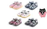LAZA ベビー 女の子靴 子供靴 キッズ ベビーシューズ スニーカー 子供フォーマルシューズ・七五三 発表会 結婚式 演奏会 花嫁介添人 カラ ホワイト ブラック ブルー (内寸15.3cm, ホワ