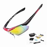 WOLFBIKE POLARIZEスポーツサイクリングサングラスメンズレディースCycling Riding Running Glasses レッド