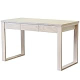 ライフスタイリングショップ パソコンデスク 幅120×奥行59 木製 引出付 シンプル オフホワイト LS-387OWH