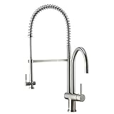 VIGO Dresden Pull-Down Spray Kitchen Faucet, Stainless Steel [並行輸入品]