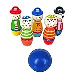 BabyPrice Little Pirate Kids Bowling Game Colorful Bowling Toy for Kids Children (Animal Pattern bow