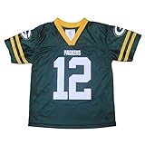 Boys GB Packers Rodger # 12 Athletic Short Sleeve Jerseyグリーン M グリーン