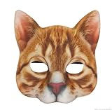 お面 ねこ 猫 猫のお面 半面 コスプレ 被り物 YouTube 撮影 仮装 マスク 動物 仮面 おもしろ パーティー 男女兼用 (5)