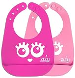 Best Baby Bib-Waterproof Silicone Bibs Easily Wipe Clean! Free Baby Temperature Spoon-Comfortable so