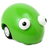 木のぬくもりを感じる木製プルバックトイ　ランニングアニマル　カエル　WPRU-2