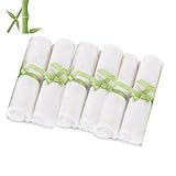 MerryDay Bamboo Baby Washcloths/Wipes Premium Extra Soft & Absorbent Towels For Baby's Sensitive Ski
