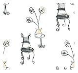 York Wallcoverings BL0348SMP Tres Chic Conversational Chairs 8 x 10 Wallpaper Memo Sample [並行輸入品]