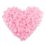 CCINEE 花びら　ピンク　桜色　浅いピンク　フラワーシャワー (結婚式、誕生日、お祝い、二次会、パーティー、演出、ウェディング に) 造花 (4×4.5cm) 1000枚入り