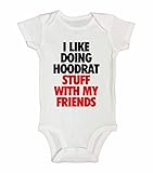 面白いヒップホップ" I Like Doing Hoodrat Stuff With My Friends " – Royalteeシャツ カラー: ホワイト