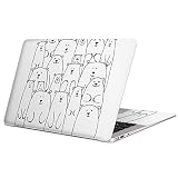 MacBook Air 13インチ 2022～2025 M2 / M3 / M4 用 スキンシール モデル A2681 / A3113 / A3240 igsticker マックブック エア Mac 13" inch 用シール フィルム ステッカー 014607 クマ 動物 アニマル