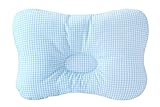 3D Air Mesh Organic Cotton ベビーまくら ベビー枕　赤ちゃん枕　ベビーピロー　小熊型　絶壁防止枕 Check Blue [並行輸入品]