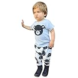 AmazingDeal 子供服 女の子 短袖 春秋冬 ルームウェア 熊柄 可愛い 上下セット2点 綿製品 衣装 シンプル (110（３６-４８ヵ月）)