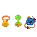 PerセーフColourful Rattles Toys Baby Nursery非毒性Shaking手Bell Rattleおもちゃ( C )