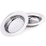 Sink Strainer、reyehoステンレススチールKitchen Sink Strainer Drainer Basinフィルタ( 2個) Heavey Duty Deepサイズ携帯型デザイン