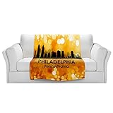 ブランケットウルトラソフトFuzzy 4サイズ！DIANOCHEデザインからby Angelina Vick City lllペンシルバニア州フィラデルフィアホームDecor Unique Desig