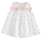 Plus Nao(プラスナオ) ワンピース ノースリーブ リボン 刺繍 ベビー 子ども キッズ 幼児 レディース 女の子 女児 かわいい おしゃれ キュー ホワイト 12