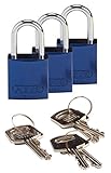 Brady 133280 Keyed Padlock Alike Key Aluminum (Pack of 3) [並行輸入品]