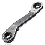 FUT(エフュ ト) 家庭DIYツールラチェットスパナ　ミリサイズショートラチェットめがねレンチ14mm*17mm