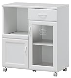 白井産業 【SHIRAI】 食器棚 カウンターワゴン マルチストッカー セシルナ CEC-8575SL CEC-8575SL