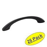 Amerock bp53003-fbフラットブラックアーチキャビネットPull – 3 – 3 / 4 " ( 96 mm )穴中心 – 25パック
