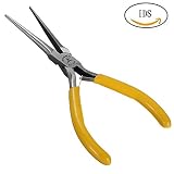 5 Inch Long Reach Jewelerハンドツールニードルペンチ、イエロー
