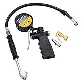 Iglobalbuy タイヤ エアチャックガン 0-230 PSI 0-18 BAR 0-1800KPA