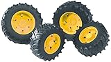 Bruder Twin Tires with Yellow Rims for 03000 Tractor Series [並行輸入品]