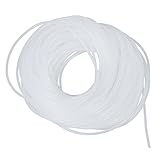 SODIAL(R) クリアホワイト外径3ミリメートル29Mポリエチレンスパイラルケーブルワイヤラップチューブ