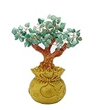 RISACCA 招財樹 金のなる木+さざれ石 天然水晶 緑水晶