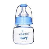 Seliyi スリムタイプ 哺乳びん 耐熱ガラス製 果汁用 50ml