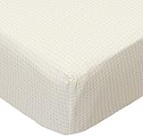 SheetWorld Fitted Sheet (Fits BabyBjorn Travel Crib Light) - Yellow Gingham Jersey - Made In USA by 